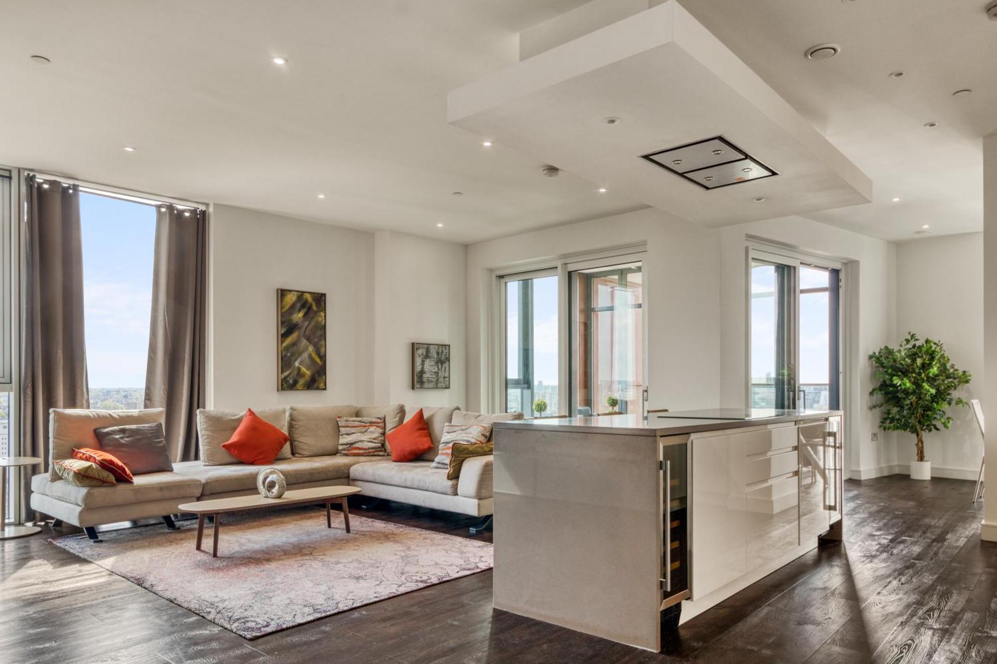 Апартаменты Stunning 360º View Luxurious Penthouse Лондон Экстерьер фото