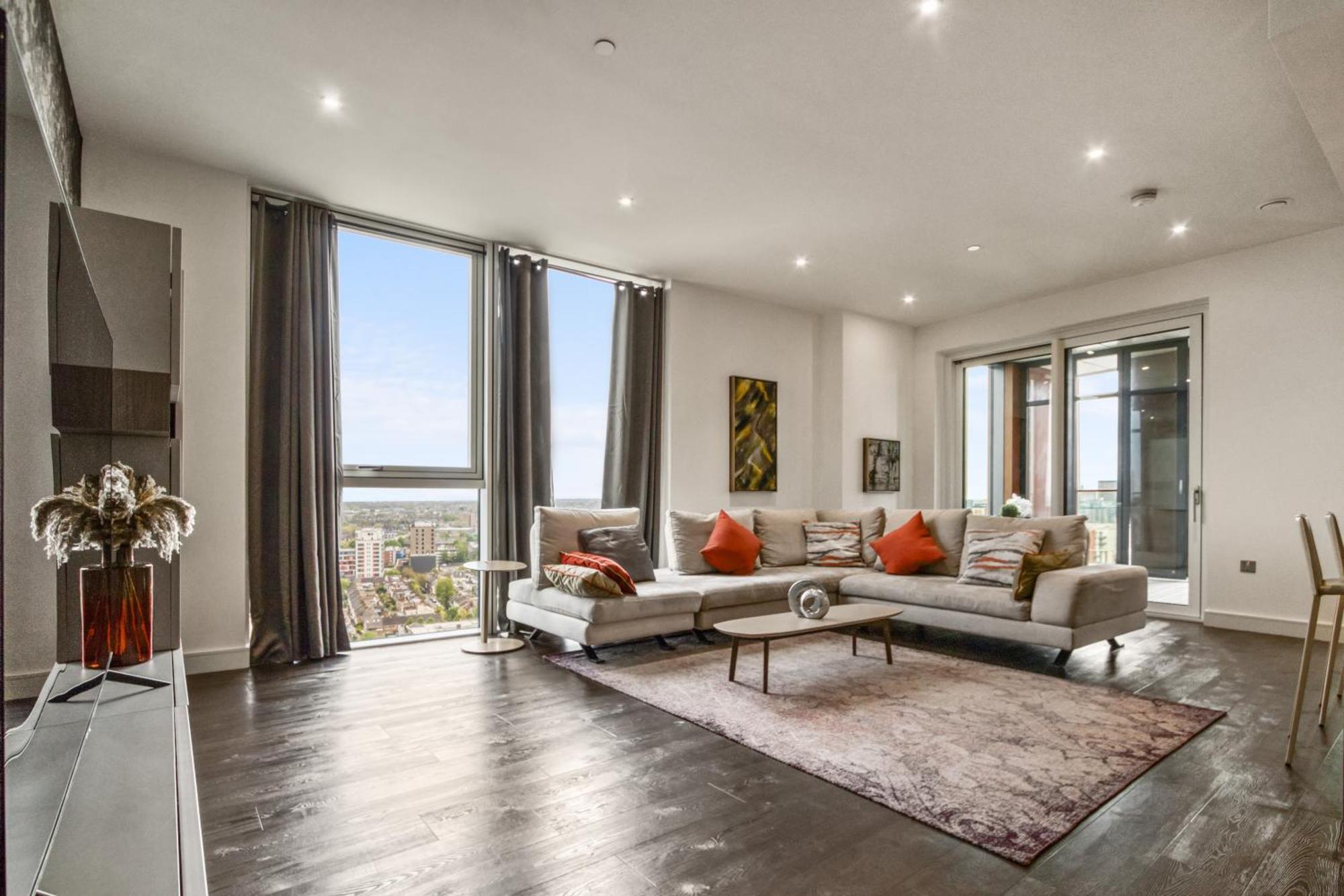 Апартаменты Stunning 360º View Luxurious Penthouse Лондон Экстерьер фото